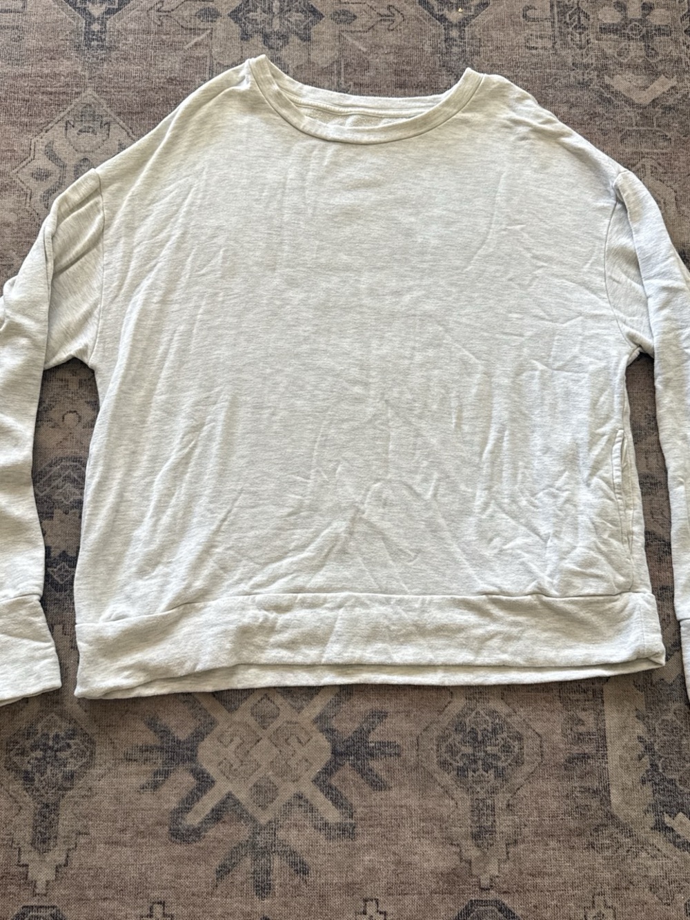 aerie Light Gray Crewneck Sweatshirt
